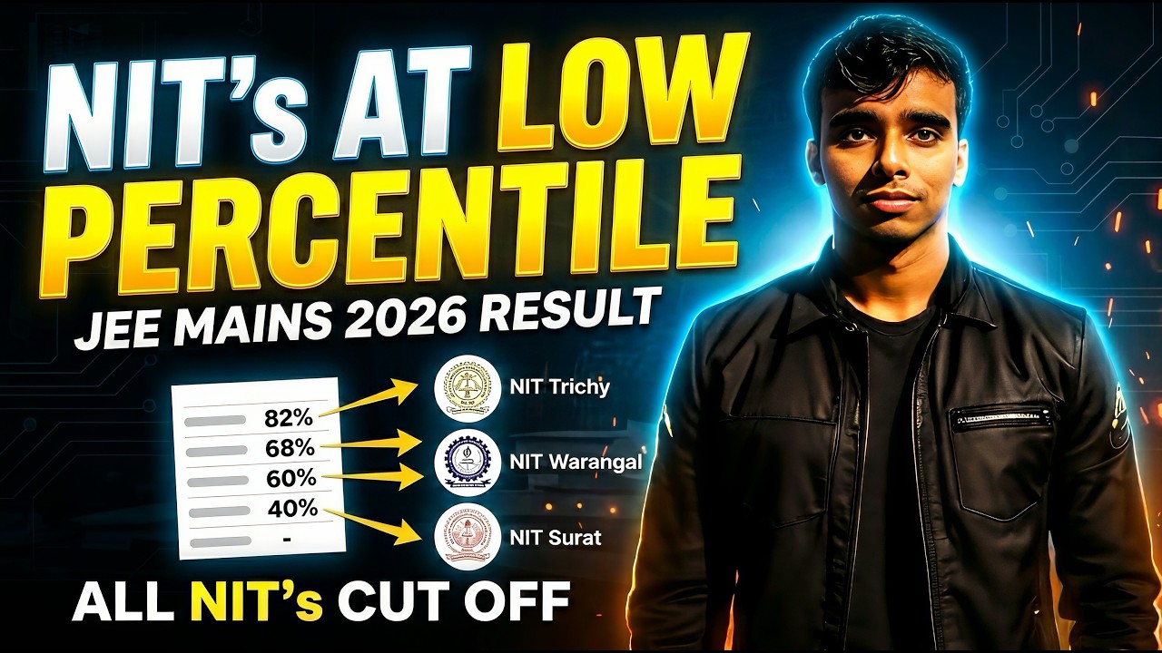 NIT at Low Rank 🔥 NIT at Low Percentile | All NIT Cut off CATEGORY WISE (Tier 1 NIT&rsquo;s)