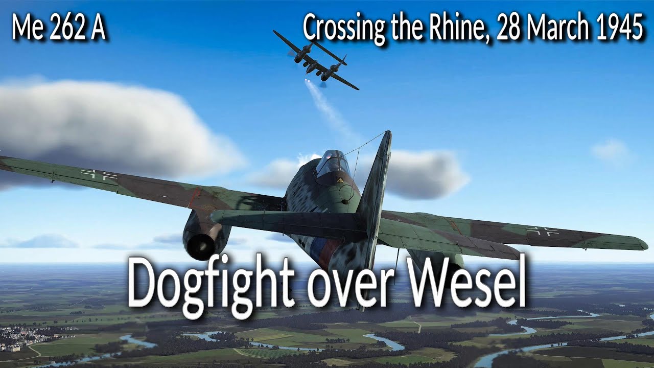Me 262 vs. P-38 Lightnings: 5 Victories in dogfight over Wesel | Cinematic WW2 Air Combat Missions