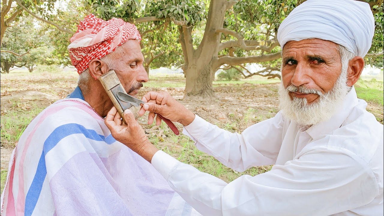 ASMR No Razor Blade Beard Shaving But Barber is 100 Year Old!!😲 [ASMR]