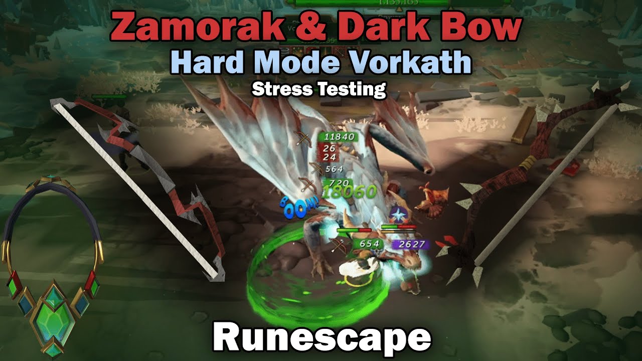 Testing Zamorak Bow & Dark Bow in EoF | Hard Mode Vorkath | Runescape