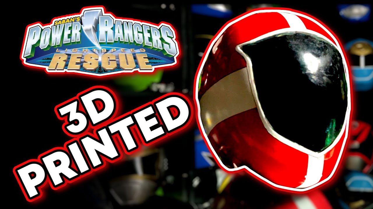 3D Printing and Finishing a Power Rangers Lightspeed Rescue Red Ranger Helmet