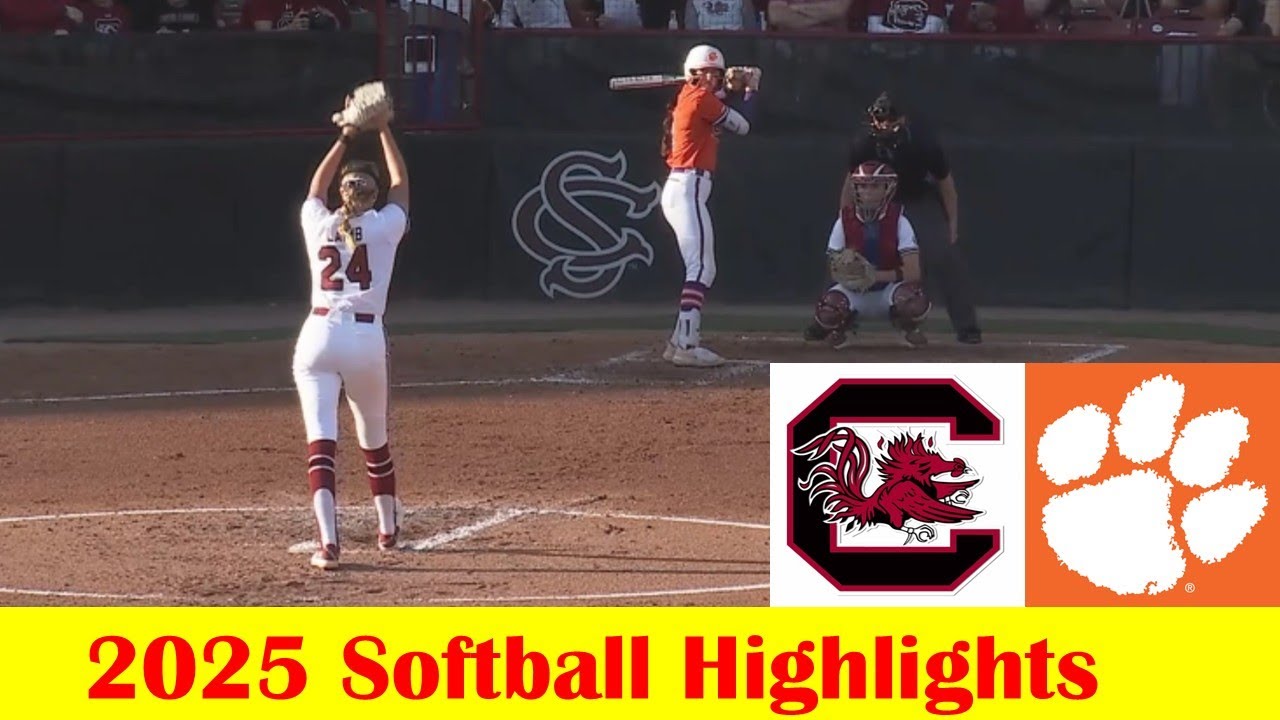 Clemson vs #11 South Carolina Softball Game Highlights 3 25 2025