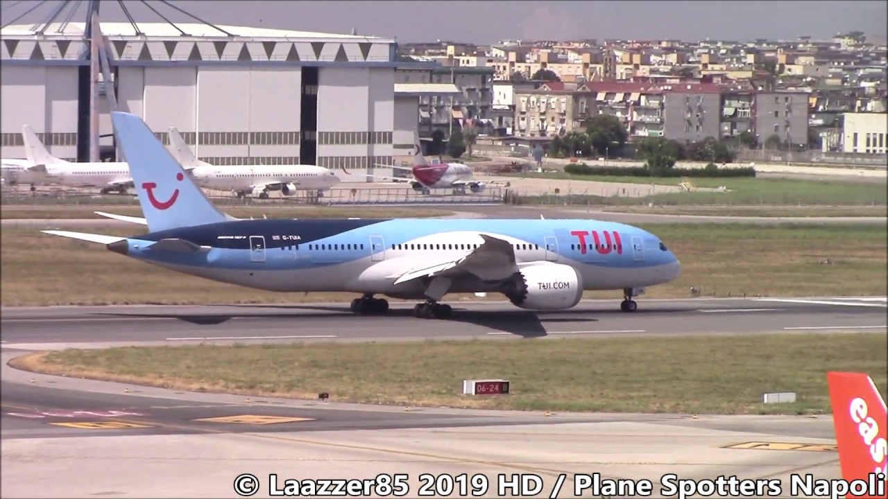 Boeing 787 vs. Boeing 757 TUI Airways / Take Off's from Naples Capodichino Airport / HD
