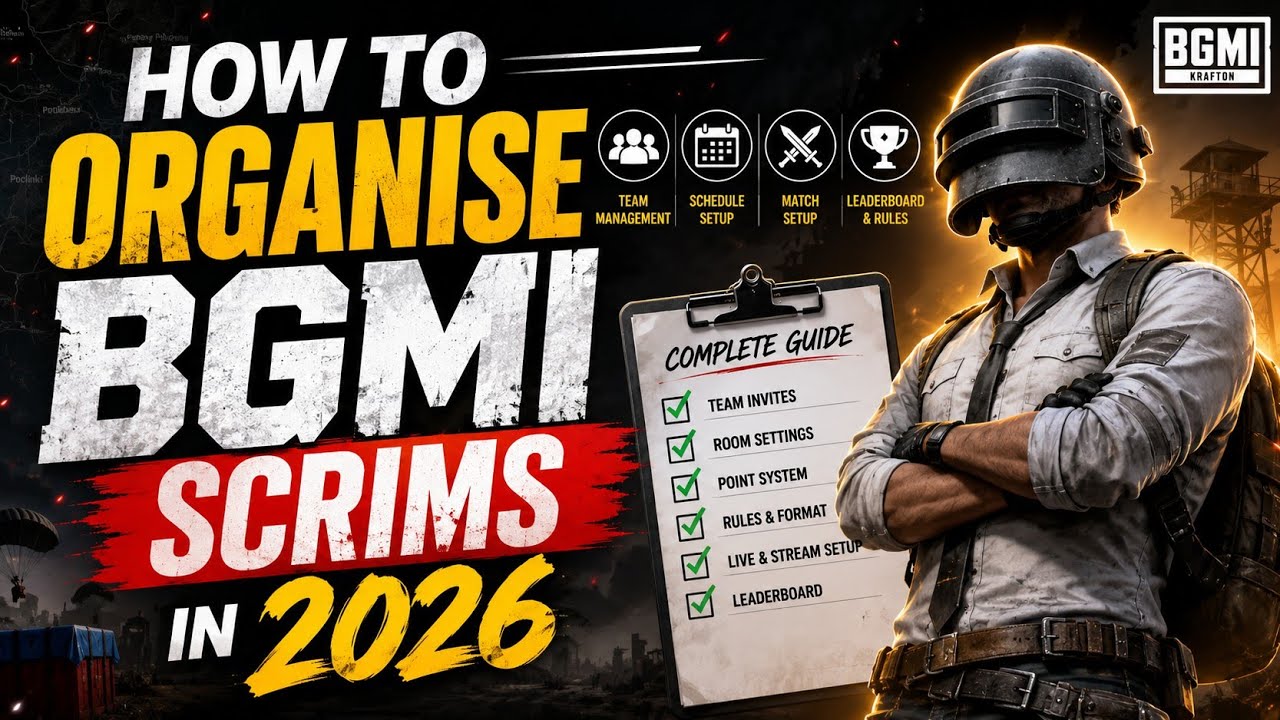 How To Organise Scrims Of BGMI | Full Guide