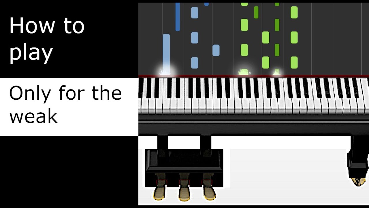 Metal Piano: In Flames - Only for the weak - Dorelia Bast cover (Piano tutorial - Synthesia)