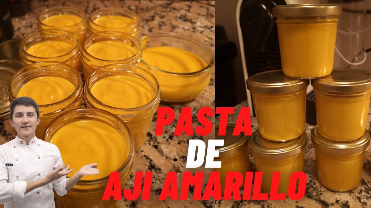 Pasta de aji amarillo casera- Paso a paso receta peruana