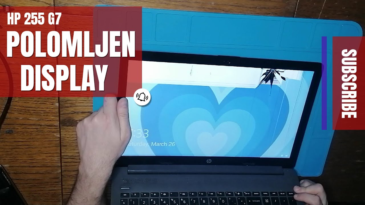 Zamjena slomljenog ekrana (display) na laptopu - HP 255 G7 | Ep. 89