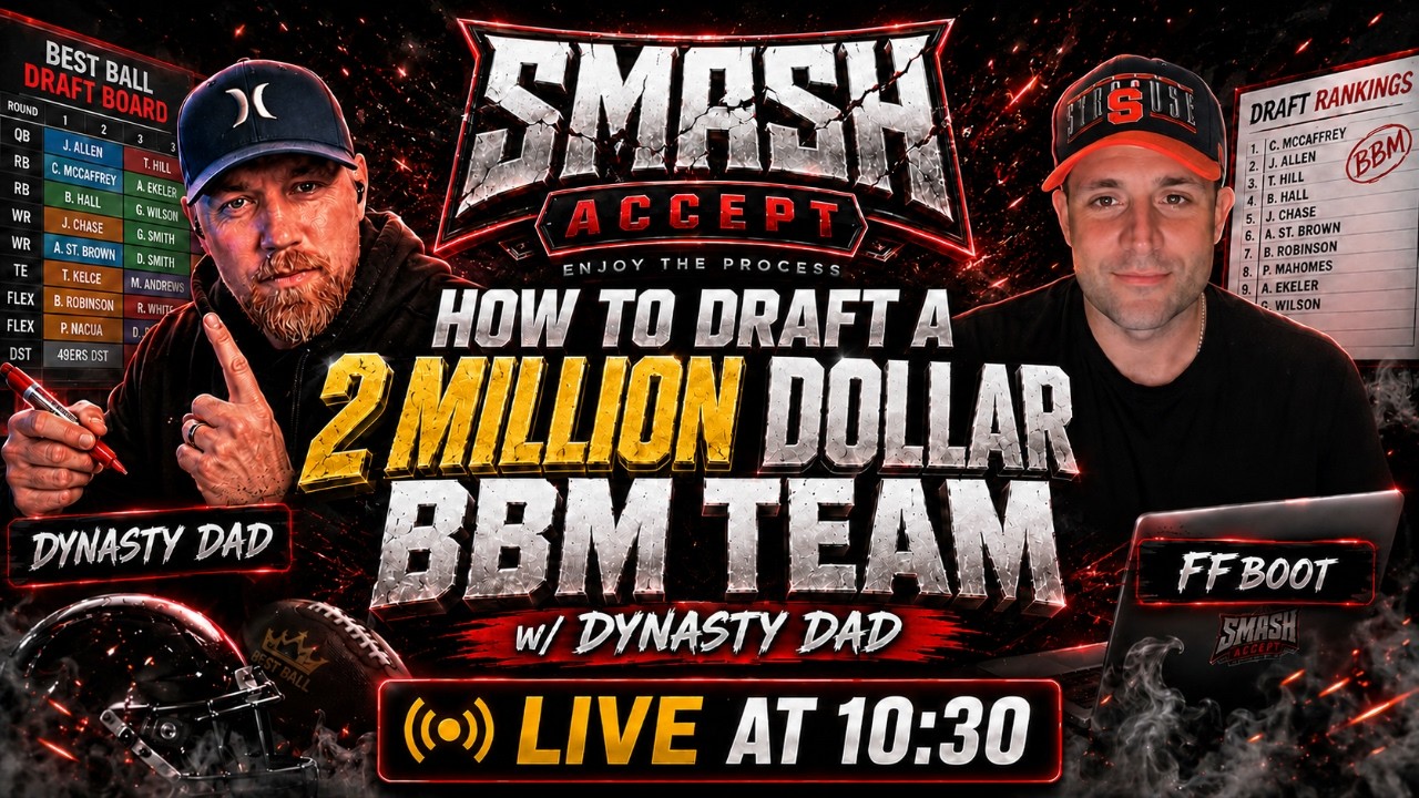 How to Draft a $2 MILLION Best Ball Mania Team | LIVE Draft Strategy w/ Dynasty Dad
