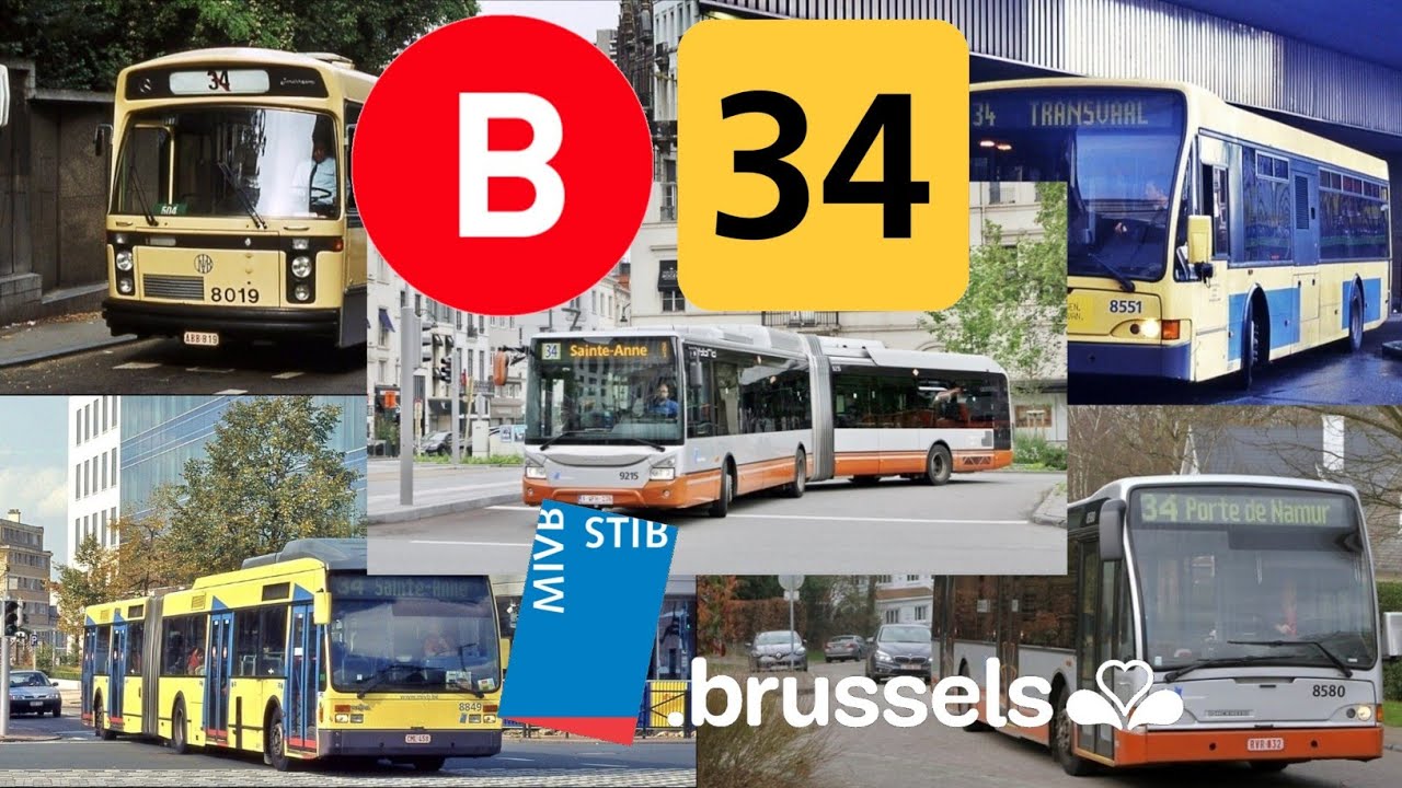LIGNE : Bus 34 De La STIB