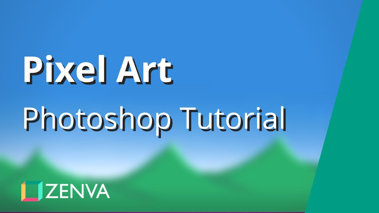 Creating PIXEL ART Backgrounds - Photoshop Tutorial