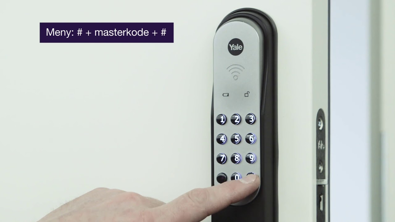 Yale Doorman Classic installationsvideo 8 af 9 - Hvordan du programmerer låsen
