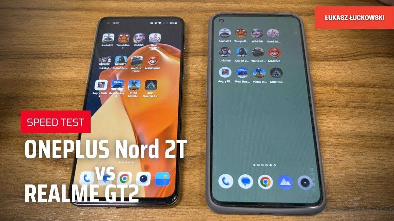 ONEPLUS Nord 2T vs REALME GT2 SPEED TEST Dimensity 1300 vs Snapdragon 888