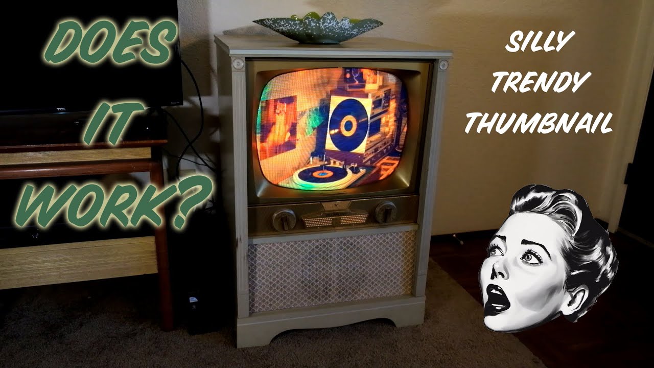 Vintage 50s Dumont Color TV Retrofit Project, Updated with modern electronics