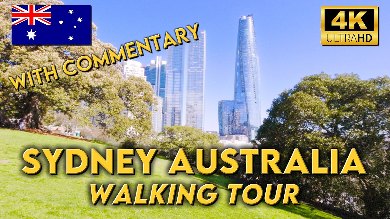 WALKING AROUND SYDNEY AUSTRALIA | Walking from Barangaroo to Chinatown | 4K UHD Video Walk