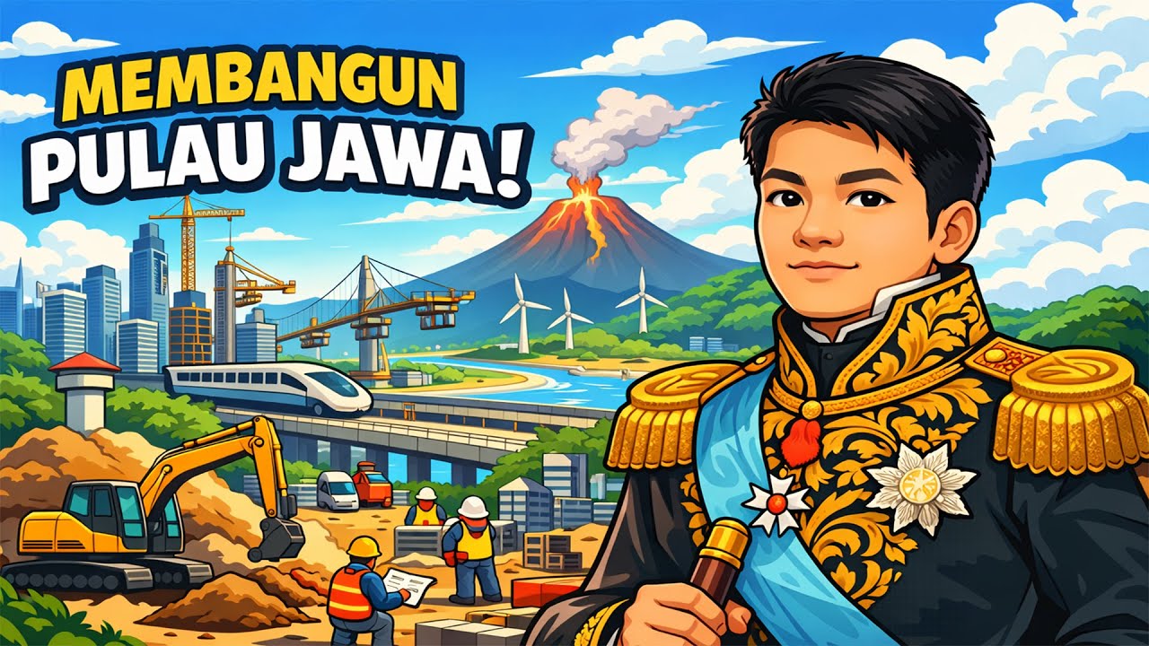 Gubernur Of Java Membangun Pulau Jawa | Transport Fever 2