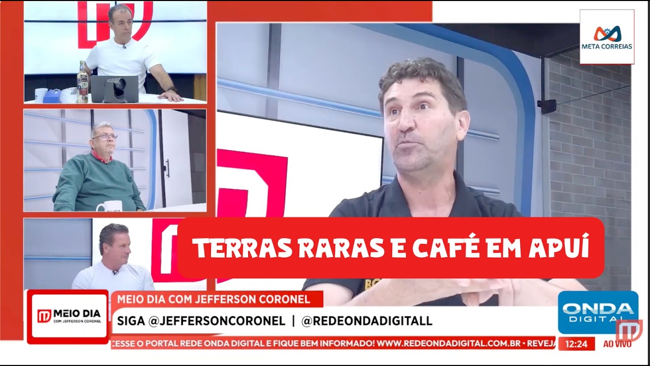 Eunice Nascimento e o prefeito de Apuí no MEIO DIA