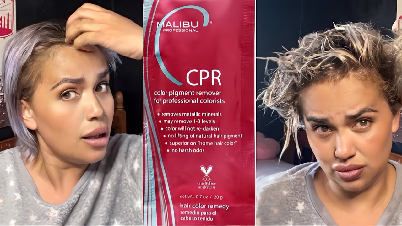 I tried MALIBU CPR - Hair colour remover DIY on my hair