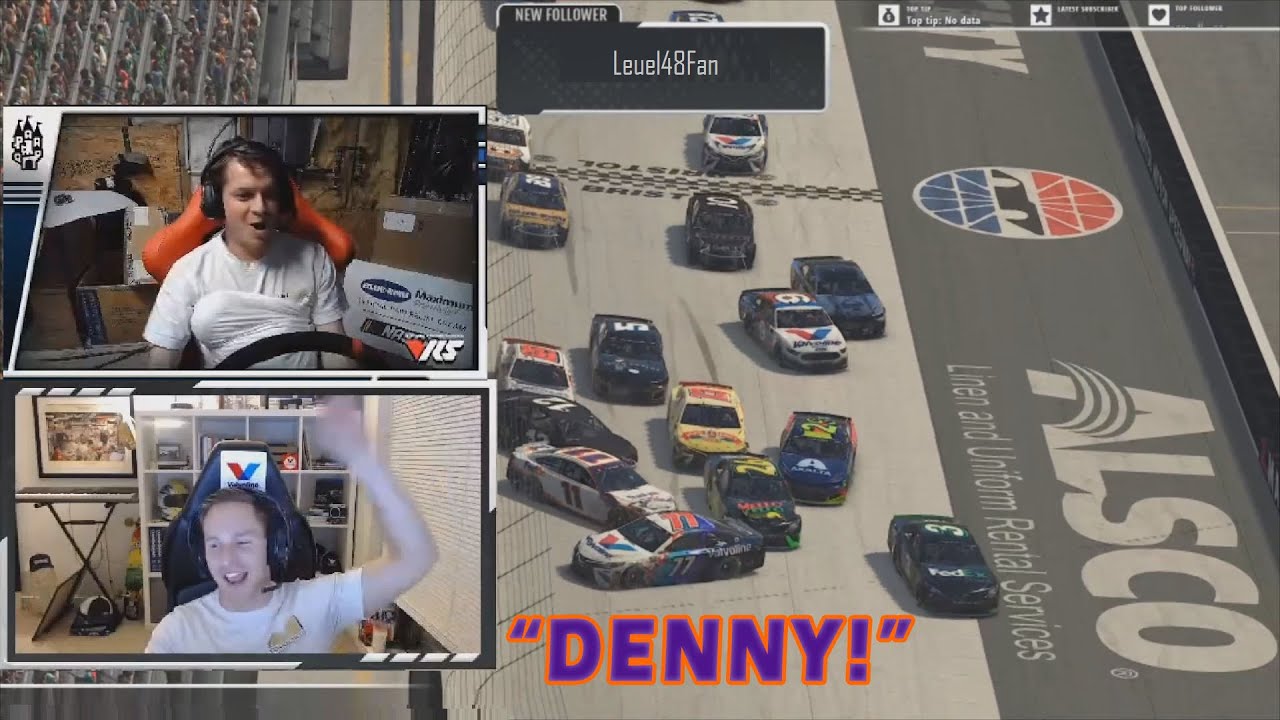 iRacing Funny Moments Special Edition - Denny Hamlin and Parker Kligerman Destroy Field and Banter!