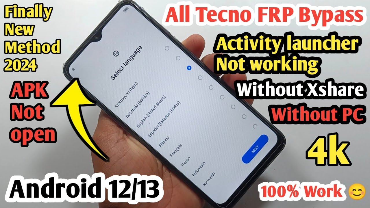 Обход FRP на Tecno Android 12/13 | Без Activity Launcher | Без Xshare || Обход аккаунта Google на...