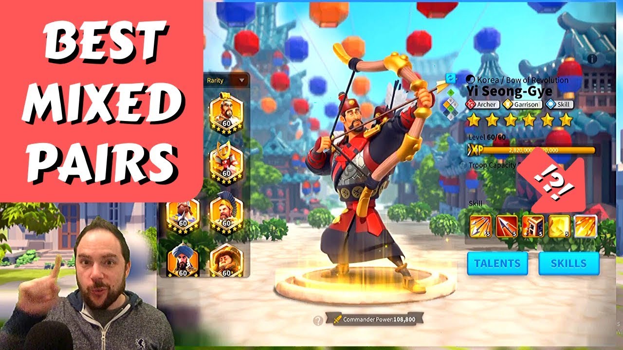Top 3 Epic + Legendary pairs, spinning edward 60x | Rise of Kingdoms