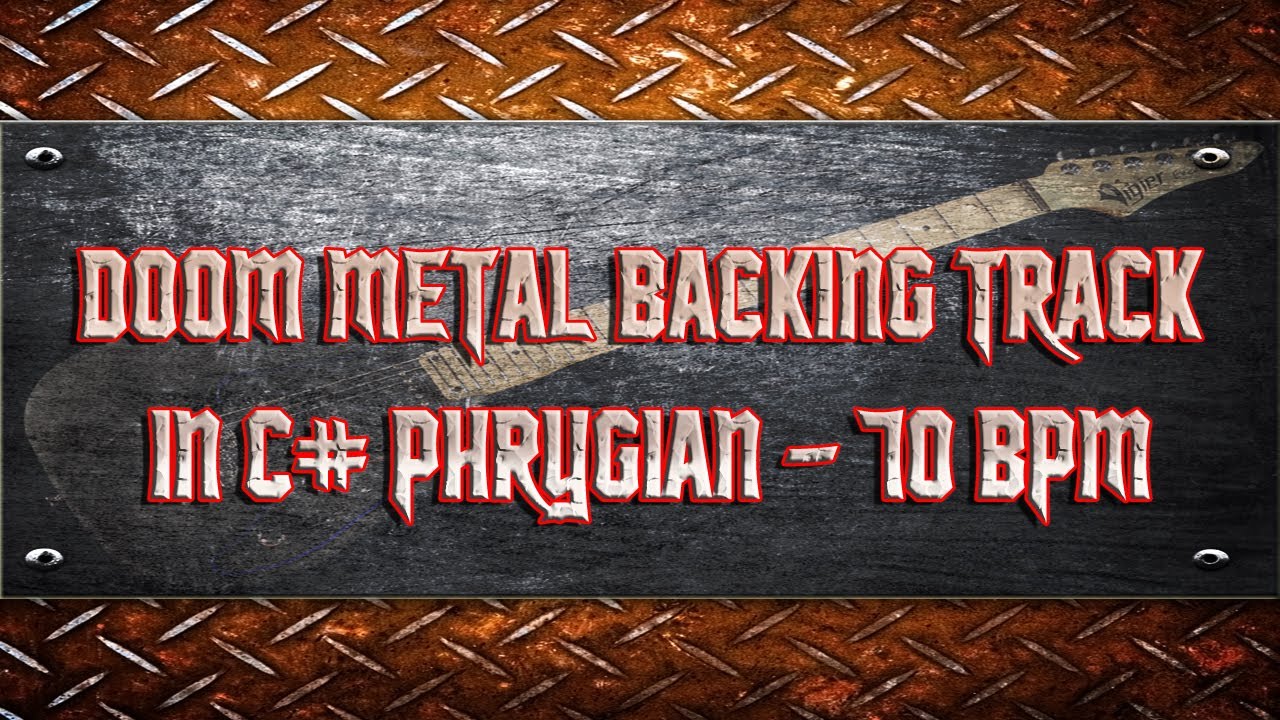 Doom Metal Backing Track (Bass & Drums) in C# Phrygian | 70 BPM (HQ,HD)