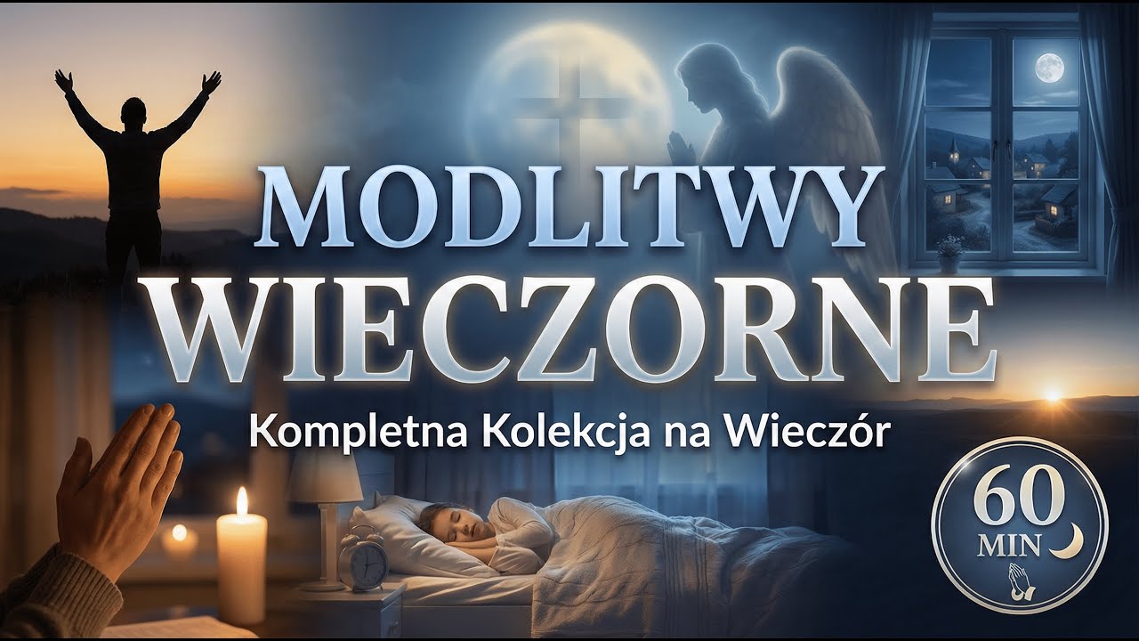 🌙 Modlitwy Wieczorne - Kompletna Kolekcja 60 Minut | Na Spokojny Sen i Pokój