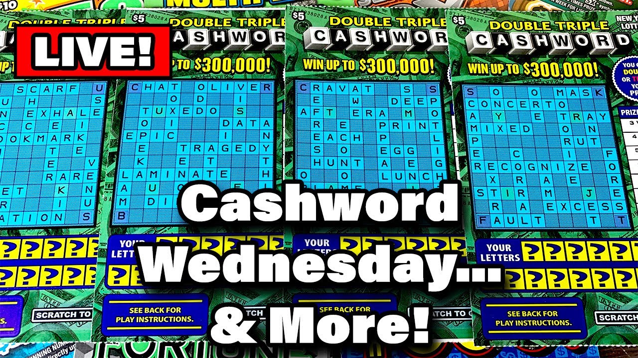 $100 Double Triple Cashword! New York Lottery Cashwords