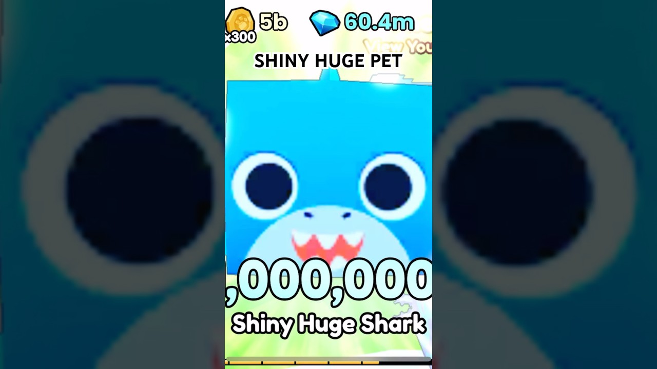 I HATCHED A SHINY HUGE PET IN PETS GO!!! #roblox #shorts #petsgo #petsim99