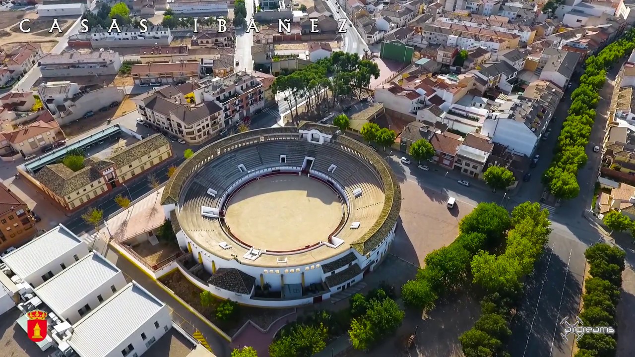 Casas-Ibáñez a vista de dron (ALBACETE)