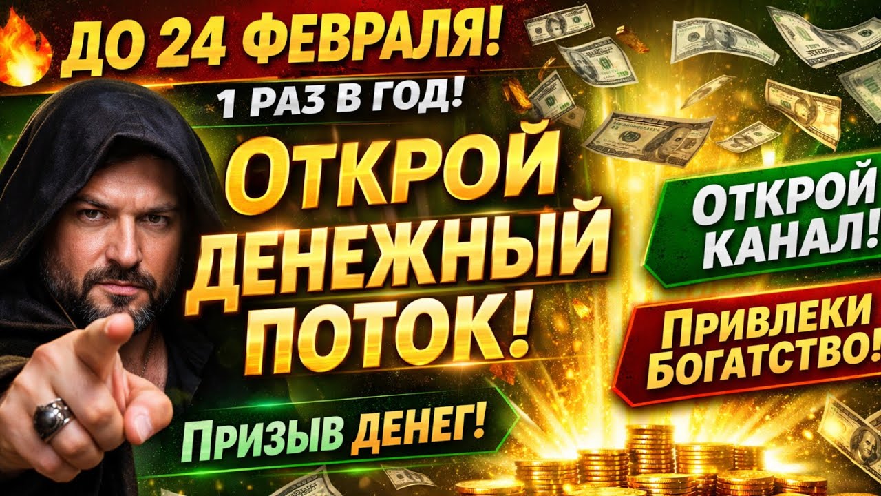 💥 ДО 24 ФЕВРАЛЯ! 1 Раз в Год — Открой Денежный Поток. Деньги Пойдут Сразу!