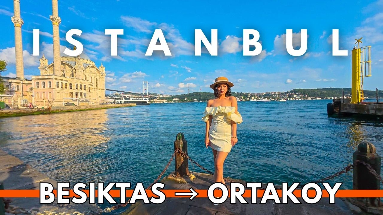 ISTANBUL TURKEY 2025 (4K 100FPS) WALKING TOUR | REAL LIFE BETWEEN BESIKTAS AND ORTAKOY Bosphorus