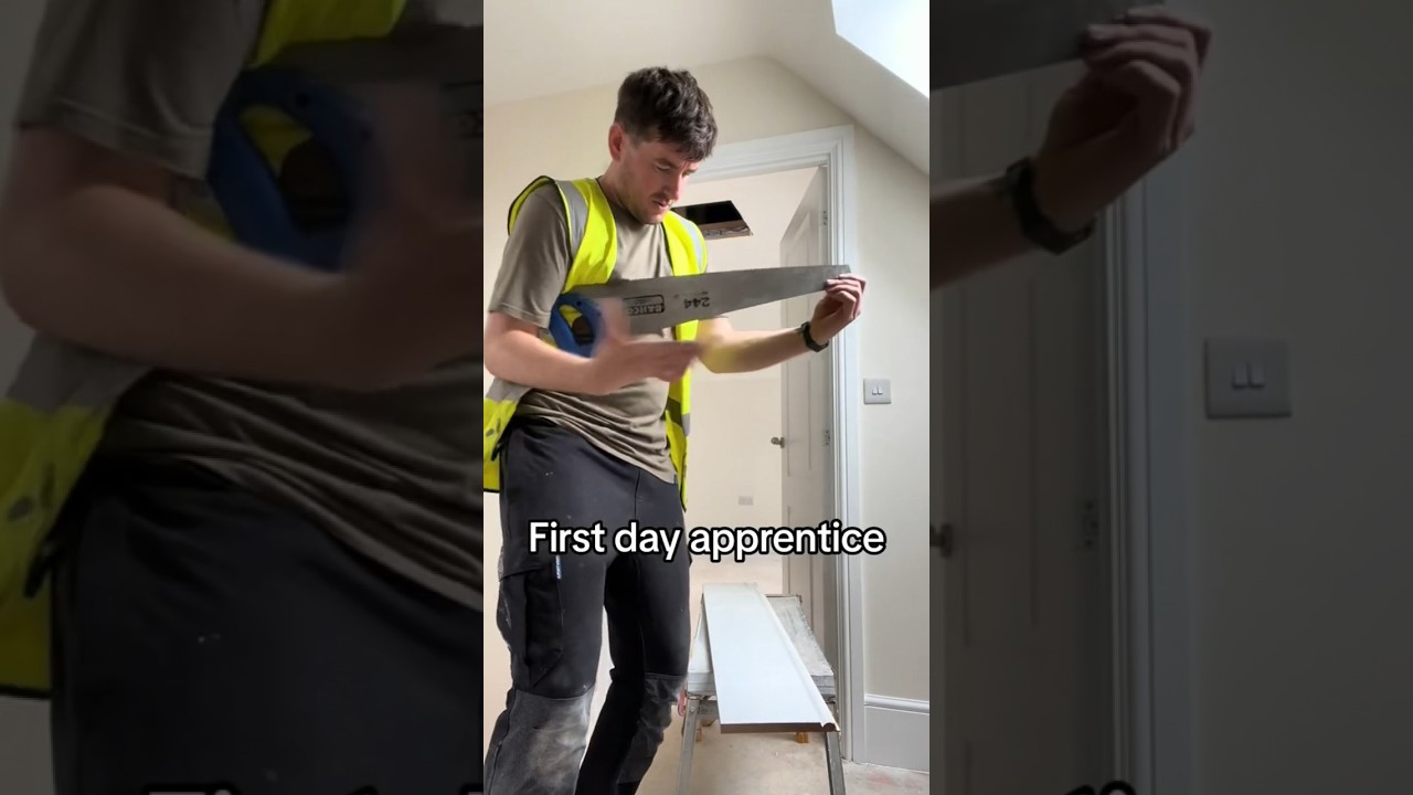 First Day Apprentice Vs Qualified Carpenter #carpenter #apprentice #funny #diy #construction #build