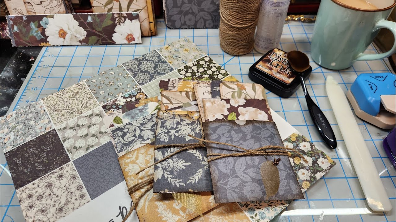 Scrap Busting Tutorial: let's  make fun and functional  junk jounal ephemera from 12x12 papers
