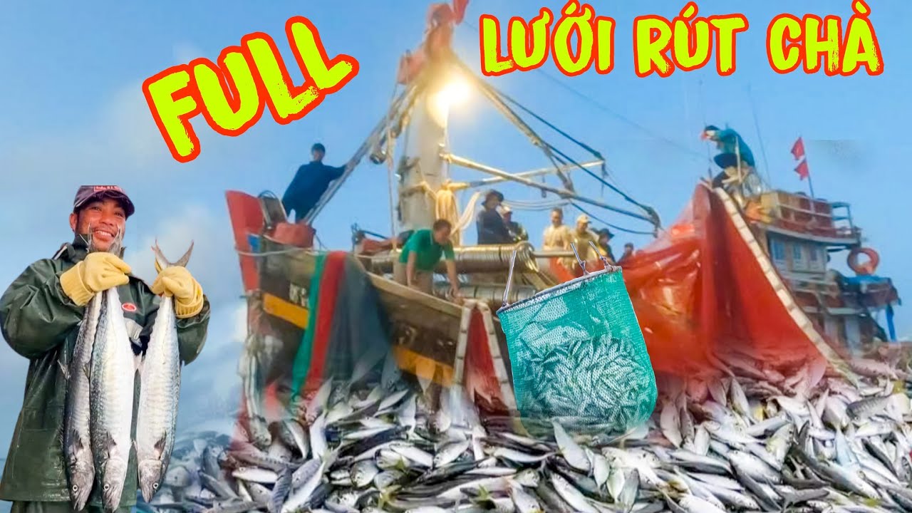 FULL 5 Ngày Đêm Trải Nghiệm Nghề LƯỚI RÚT CHONG CHÀ_Cá Múc Lên Chỉ Tính Bằng Tấn