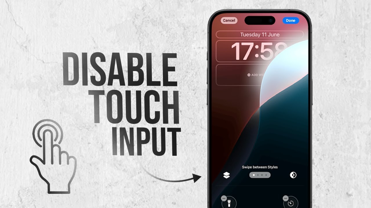 How to Disable Touch Input on iPhone and iPad