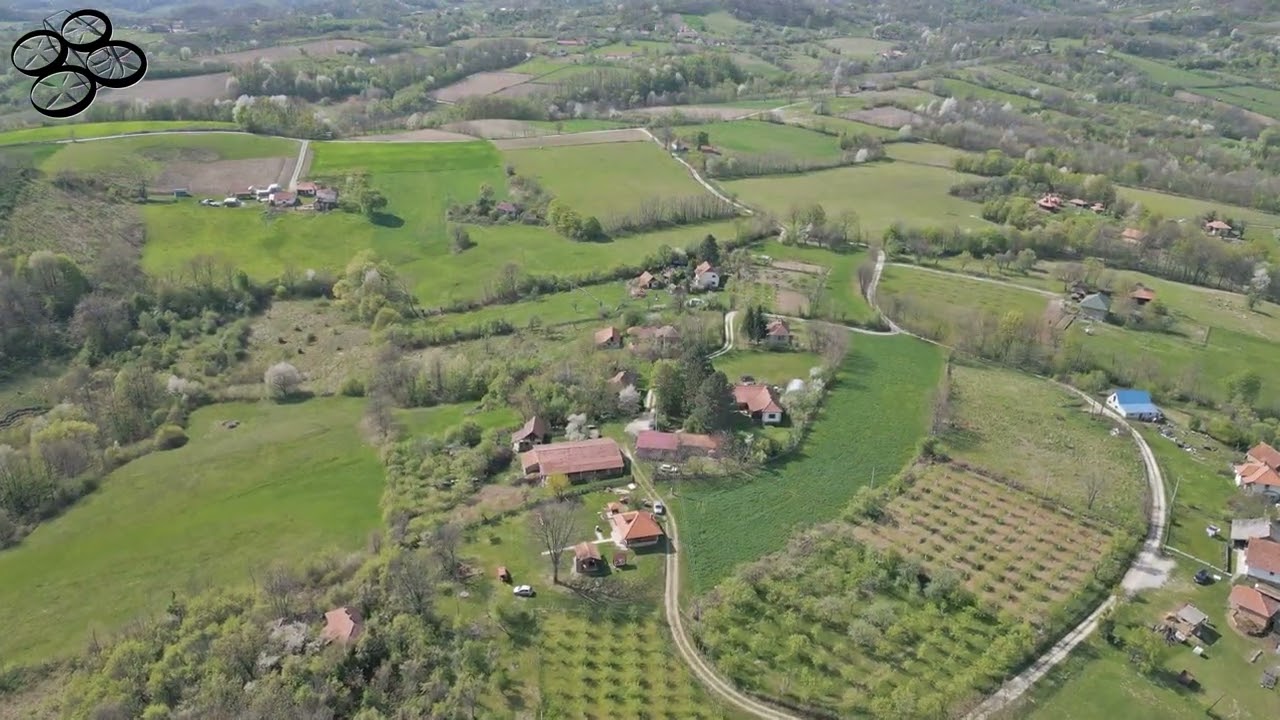 4K Drone video - Vrnčani, Gornji Milanovac (4K aerial video of Vrncani village)