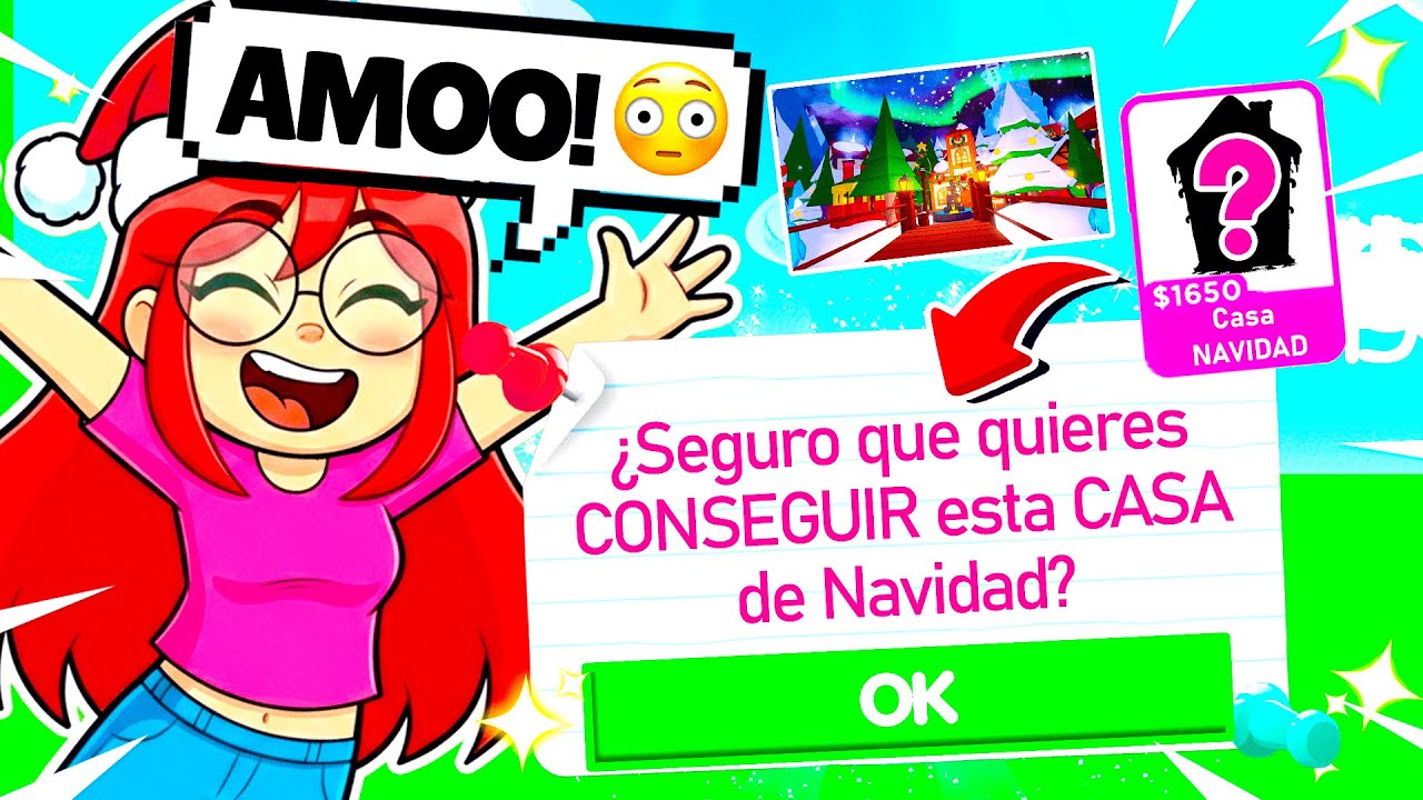 Encontré la CASA De NAVIDAD SECRETA más gigante de ADOPT ME… y ahora es VUESTRA en ROBLOX!🎄| Luly