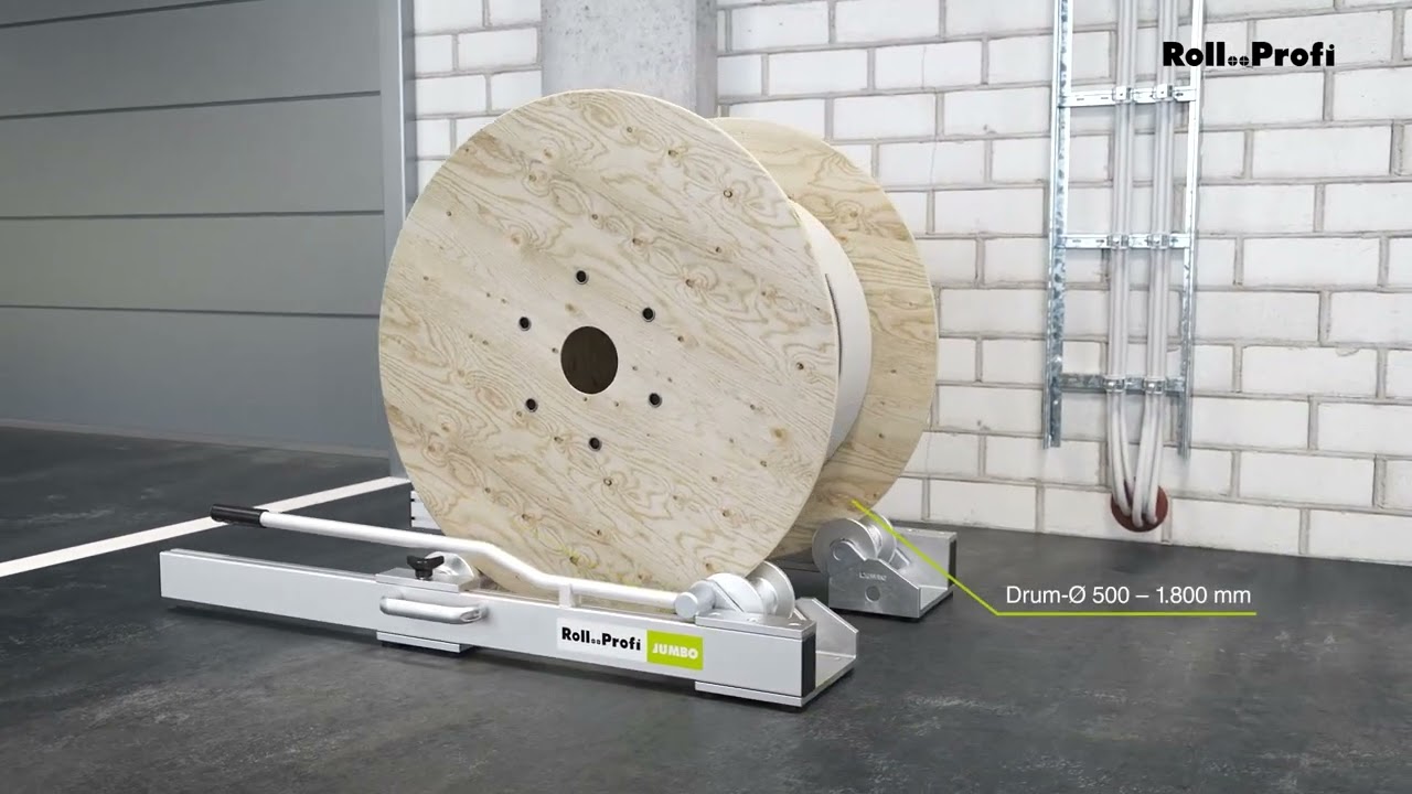 Roll..Profi JUMBO – Large cable drum roller