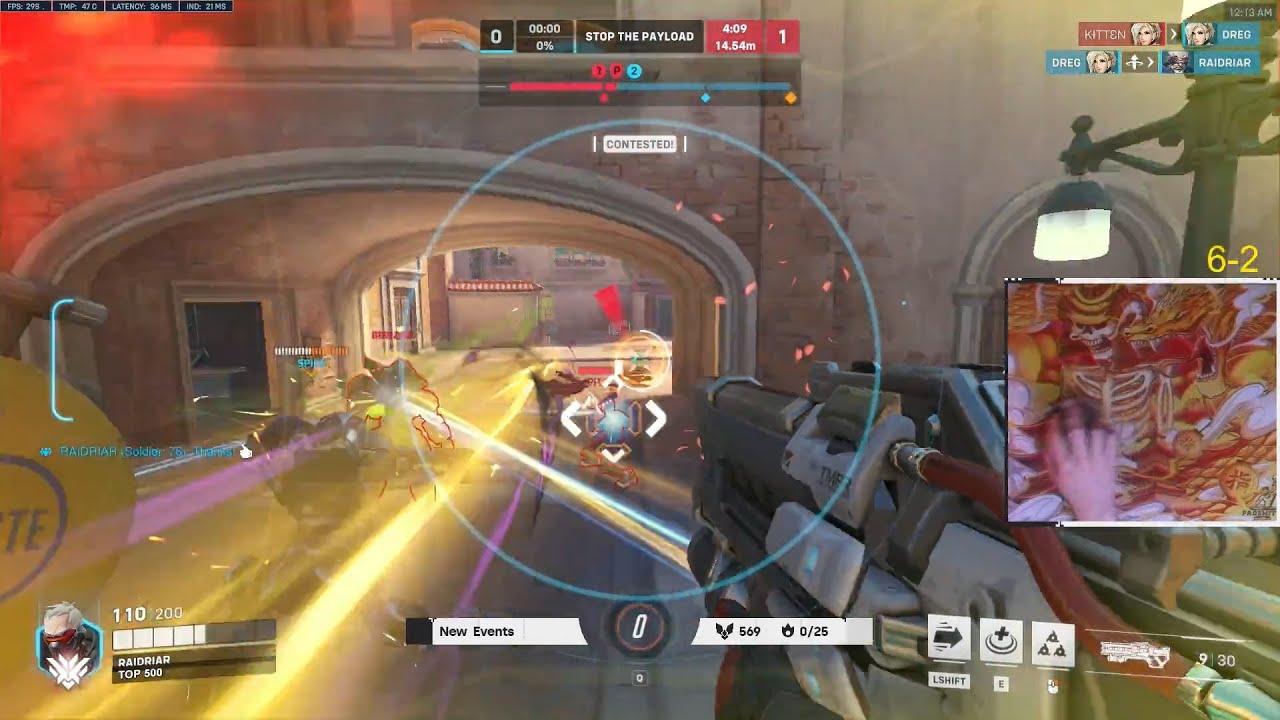 19 000 урона! Гейл &mdash; лучший Солдат 76 в мире! Геймплей Overwatch 2: Топ-500