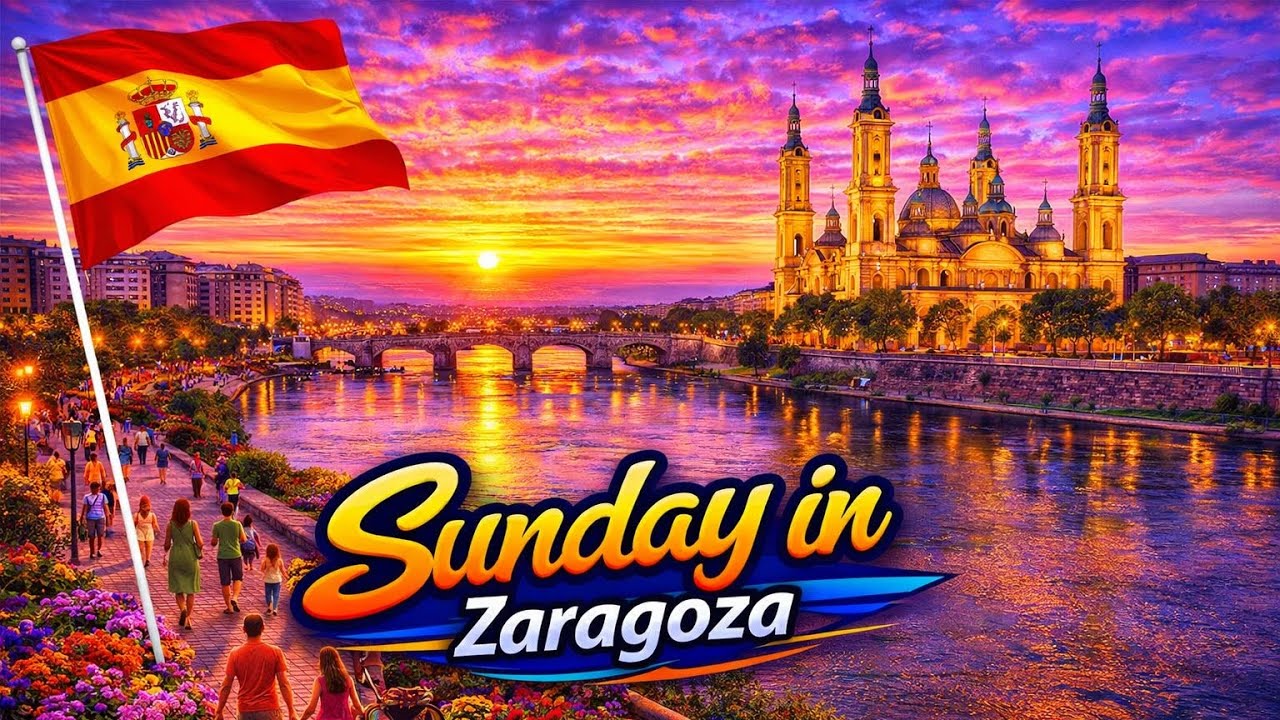 A normal Sunday in Zaragoza, Spain