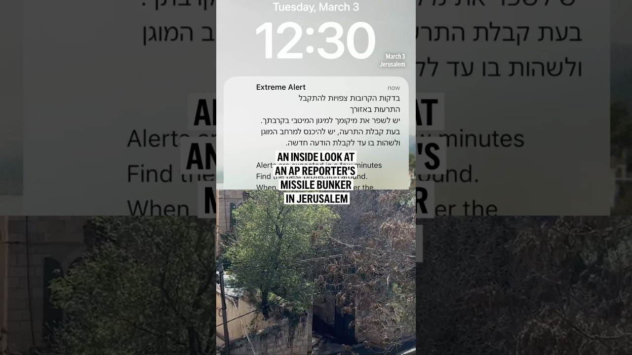 An inside look at an AP reporter's missile bunker in Jerusalem