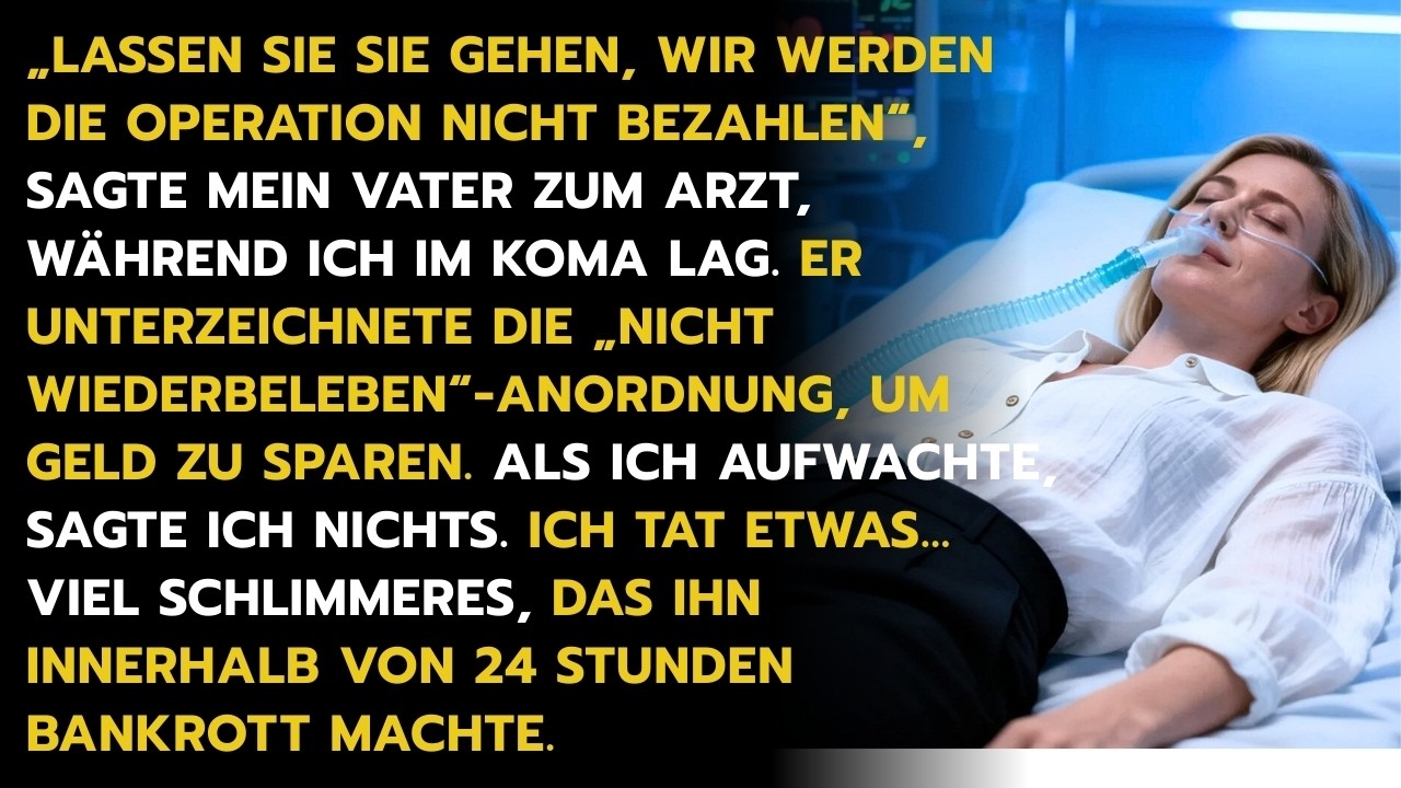 Mein Vater unterschrieb eine DNR, um Geld zu sparen – 72 Stunden später verlor er alles.