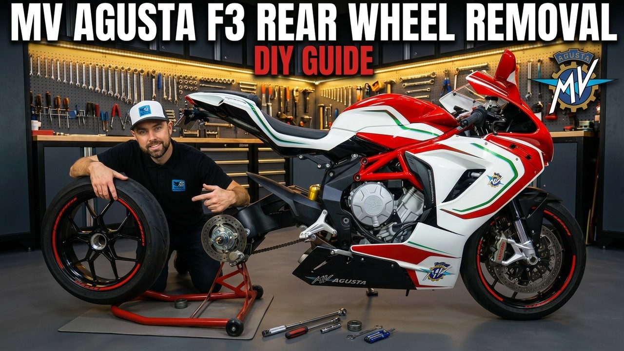 How To Remove the Rear Wheel on a MV Agusta F3 Tutorial