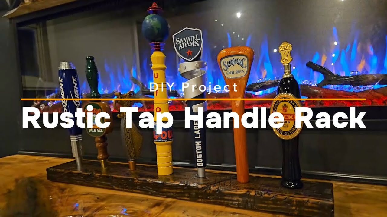 Rustic Beer Tap Handle Rack| DIY | Beer Lover | Rustic | Beer Tap Handle Rack | Woodworking