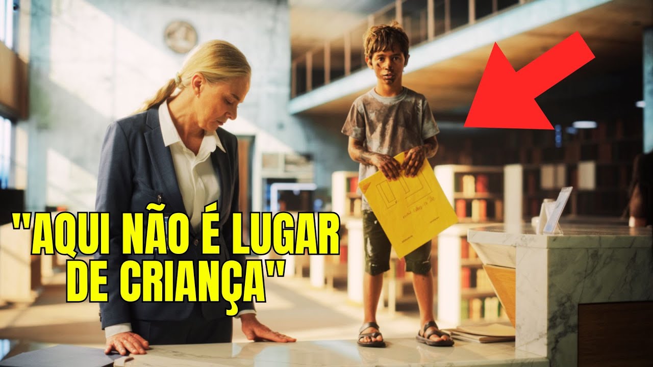 MENINO POBRE ENTROU NO BANCO COM UM DOCUMENTO — O GERENTE RIU… E DESCOBRIU TARDE DEMAIS QUEM ELE ERA
