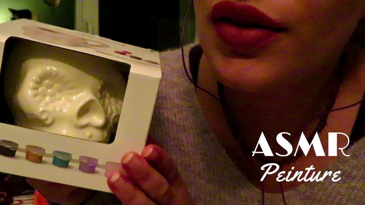 ASMR Français ~ Peinture festive d'Halloween 🎃​💀​