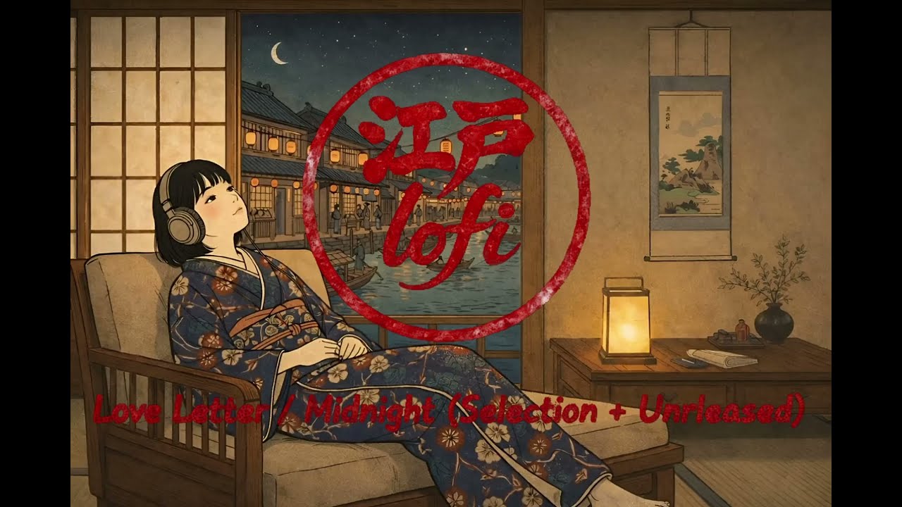 【60分作業用】江戸LOFI – 恋文 / 夜更（選盤｜未公開曲）｜Edo LOFI – Love Letter / Midnight (60min Selection)