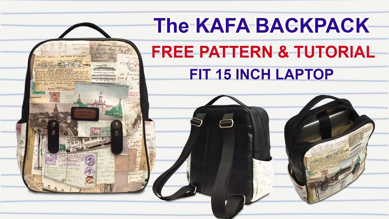 The Kafa Backpack Tutorial - Cara Membuat Tas Ransel / Tas Laptop - Bag Making with Miko Craft