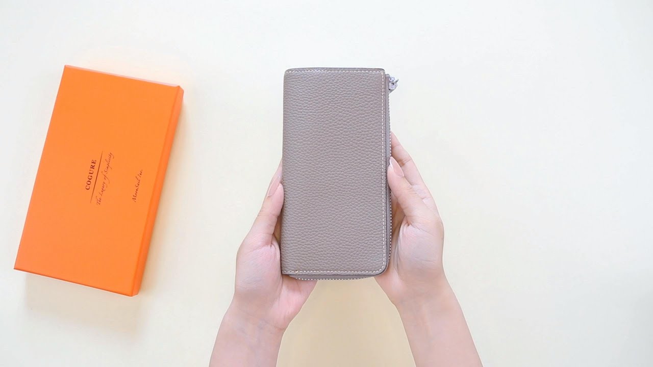 【ＣＯＧＵＲＥ】 L字ファスナー長財布 スマホサイズで持ち運びやすい 本革 ウォレット COPZ-LF