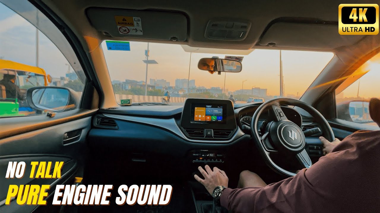 VLOG-004 - Passenger POV 🚗 | Afternoon City Drive in Gurgaon | Relaxing Real Road Experience